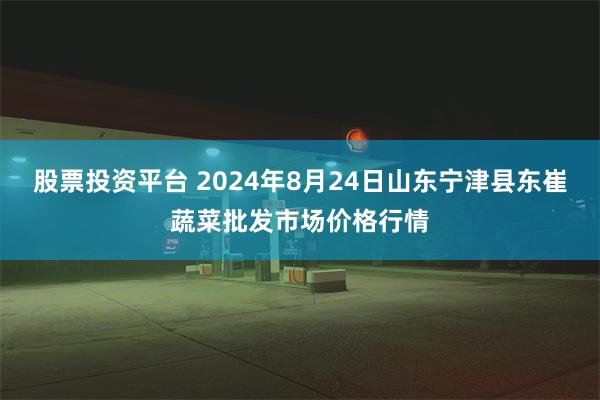 股票投资平台 2024年8月24日山东宁津县东崔蔬菜批发市场价格行情