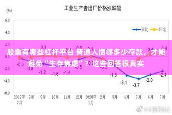 股票有哪些杠杆平台 普通人攒够多少存款，才能避免“生存焦虑”？这些回答很真实