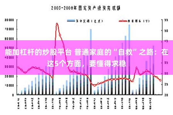 能加杠杆的炒股平台 普通家庭的“自救”之路：在这5个方面，要懂得求稳