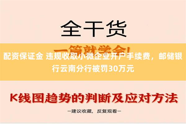 配资保证金 违规收取小微企业开户手续费，邮储银行云南分行被罚30万元