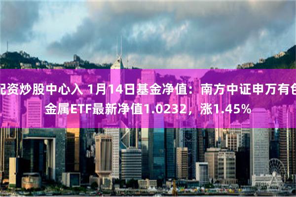 配资炒股中心入 1月14日基金净值：南方中证申万有色金属ETF最新净值1.0232，涨1.45%